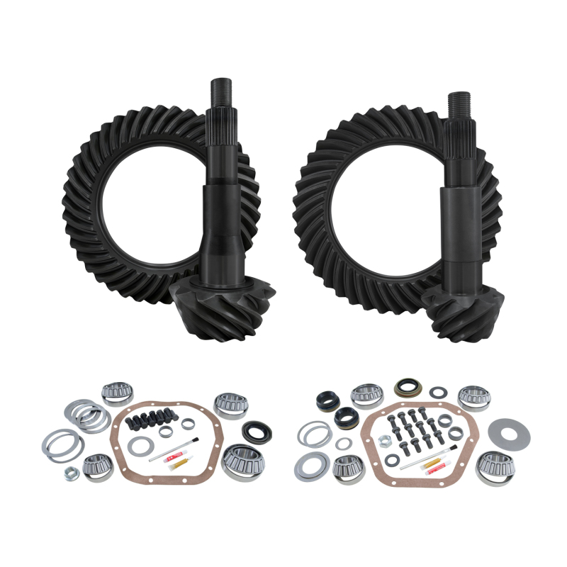 Ford F250 Differential Install Kit - Front + Rear - Yukon Gear & Axle - Yukon Gear Kits 4.56 Ratio - `08-`10
